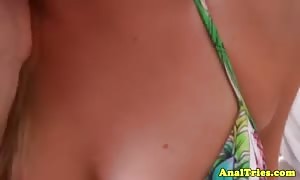 Assfucking blonde ex-girlfriend massaging her clitoris