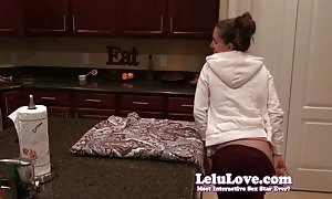 Lelu Love-Kitchen counter top Sex And cash
 shot