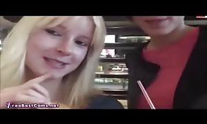 Real house manufactured lezzy teenager
 fist fucking In Public McDonalds