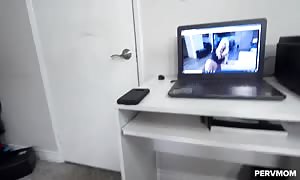 step mother go away
 me alone im watching porno